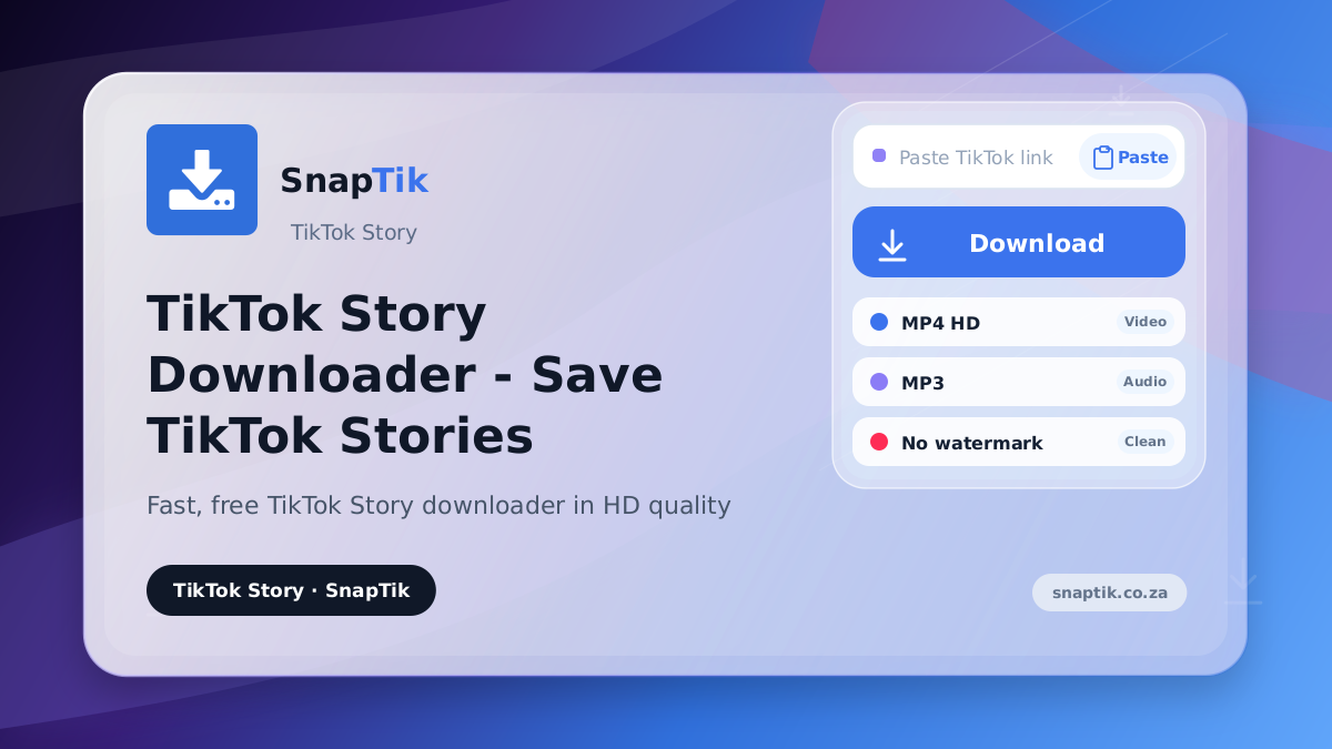 TikTok Story Downloader - Save TikTok Stories