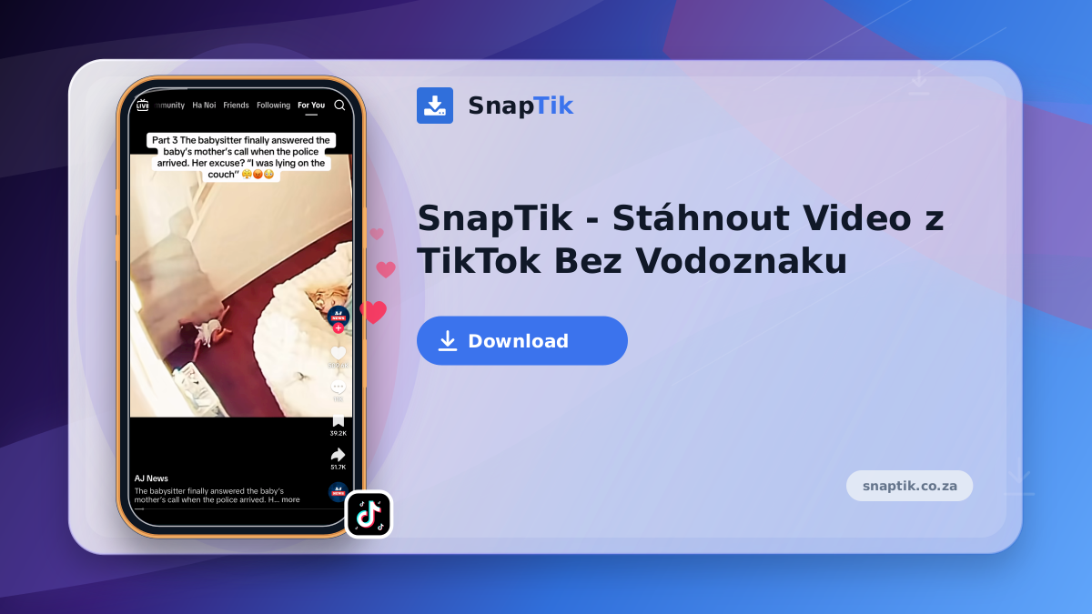 SnapTik - Stáhnout Video z TikTok Bez Vodoznaku