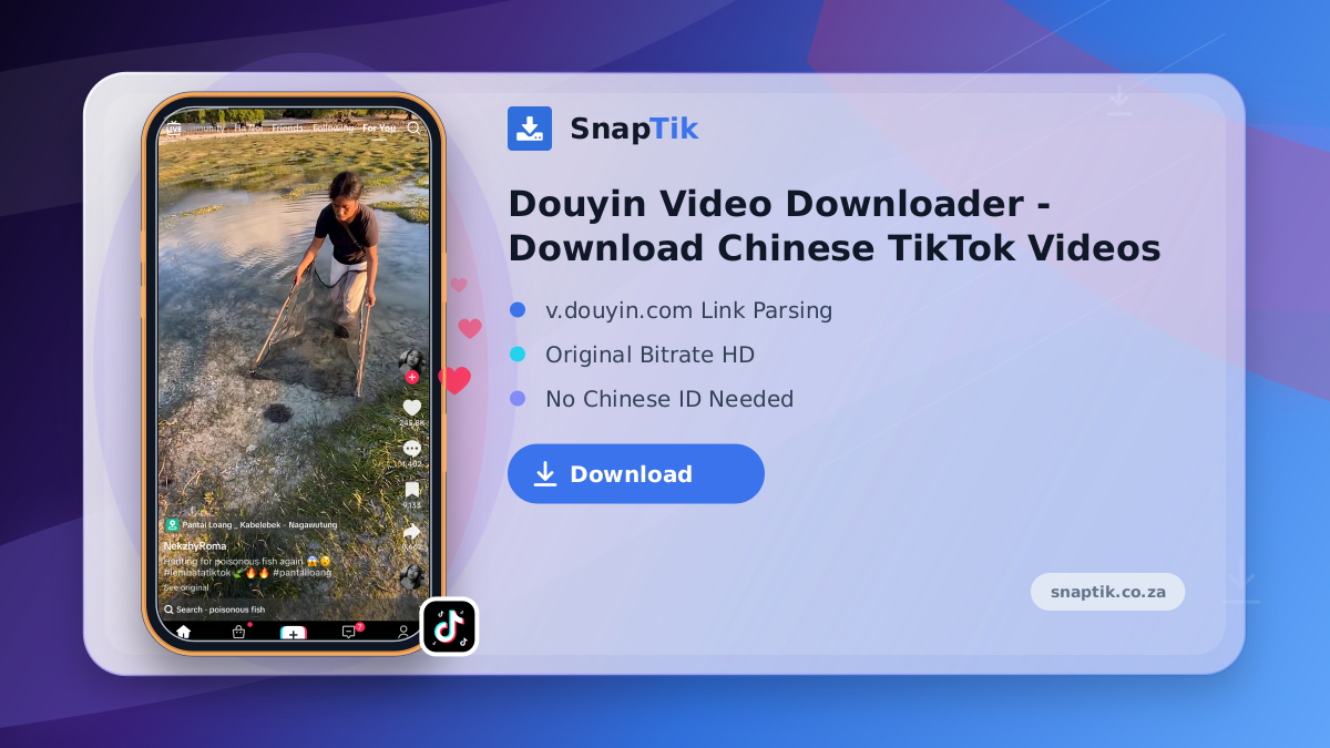 Douyin Video Downloader - Download Chinese TikTok Videos