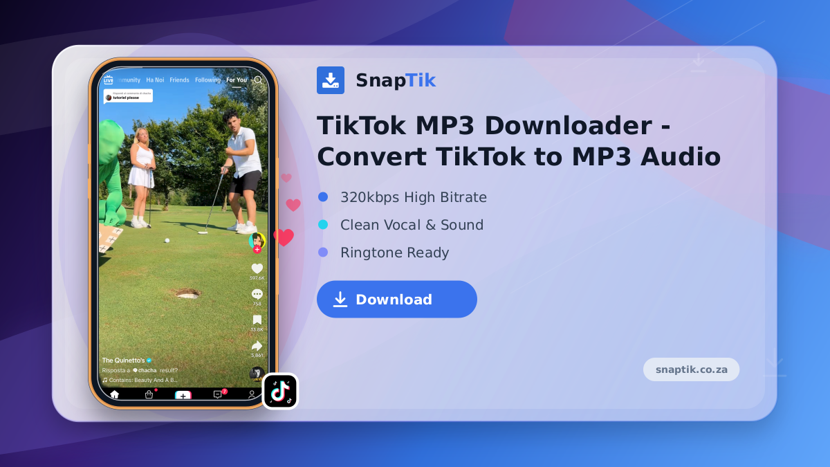 TikTok MP3 Downloader - Convert TikTok to MP3 Audio