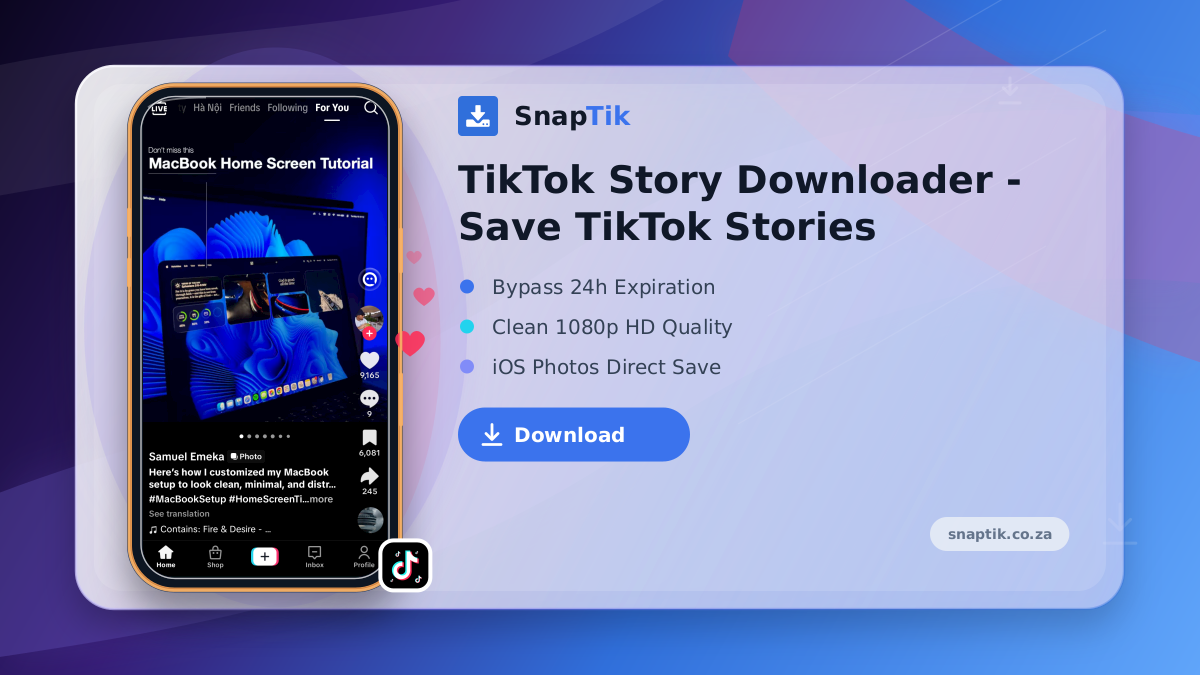 TikTok Story Downloader - Save TikTok Stories