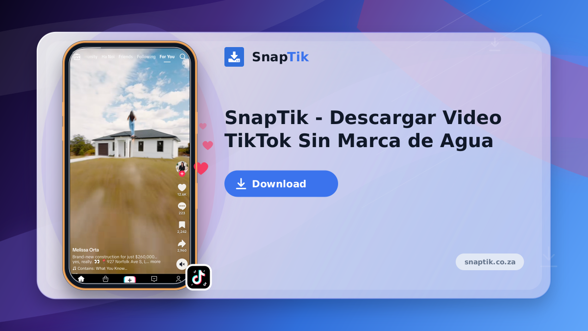 SnapTik - Descargar Video TikTok Sin Marca de Agua