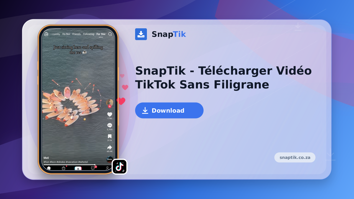SnapTik - Télécharger Vidéo TikTok Sans Filigrane