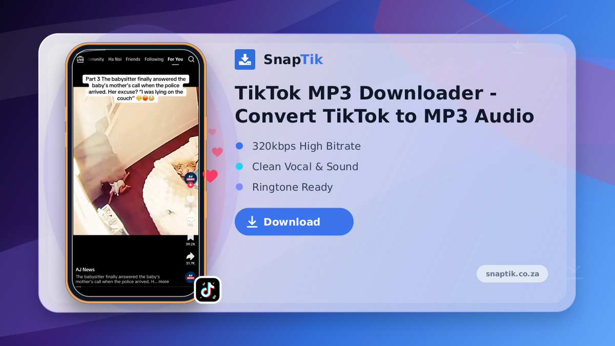 TikTok MP3 Downloader - Convert TikTok to MP3 Audio