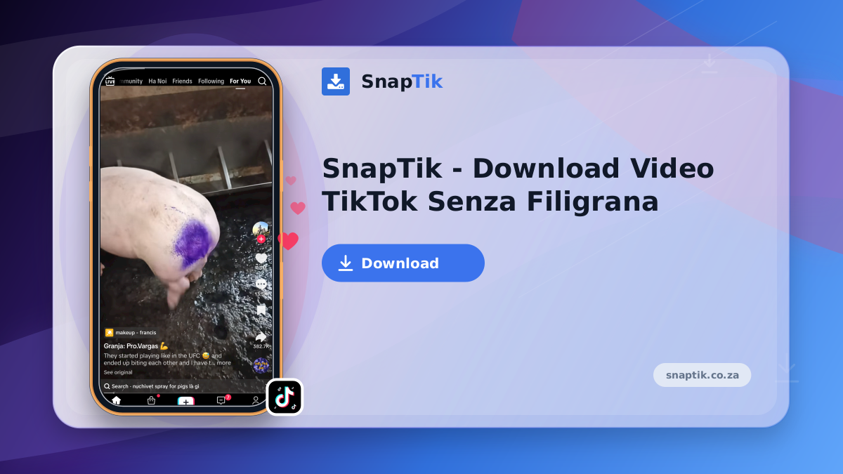 SnapTik - Download Video TikTok Senza Filigrana