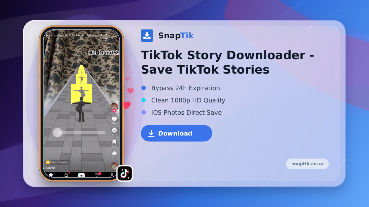 TikTok Story Downloader - Save TikTok Stories