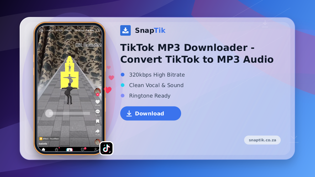 TikTok MP3 Downloader - Convert TikTok to MP3 Audio