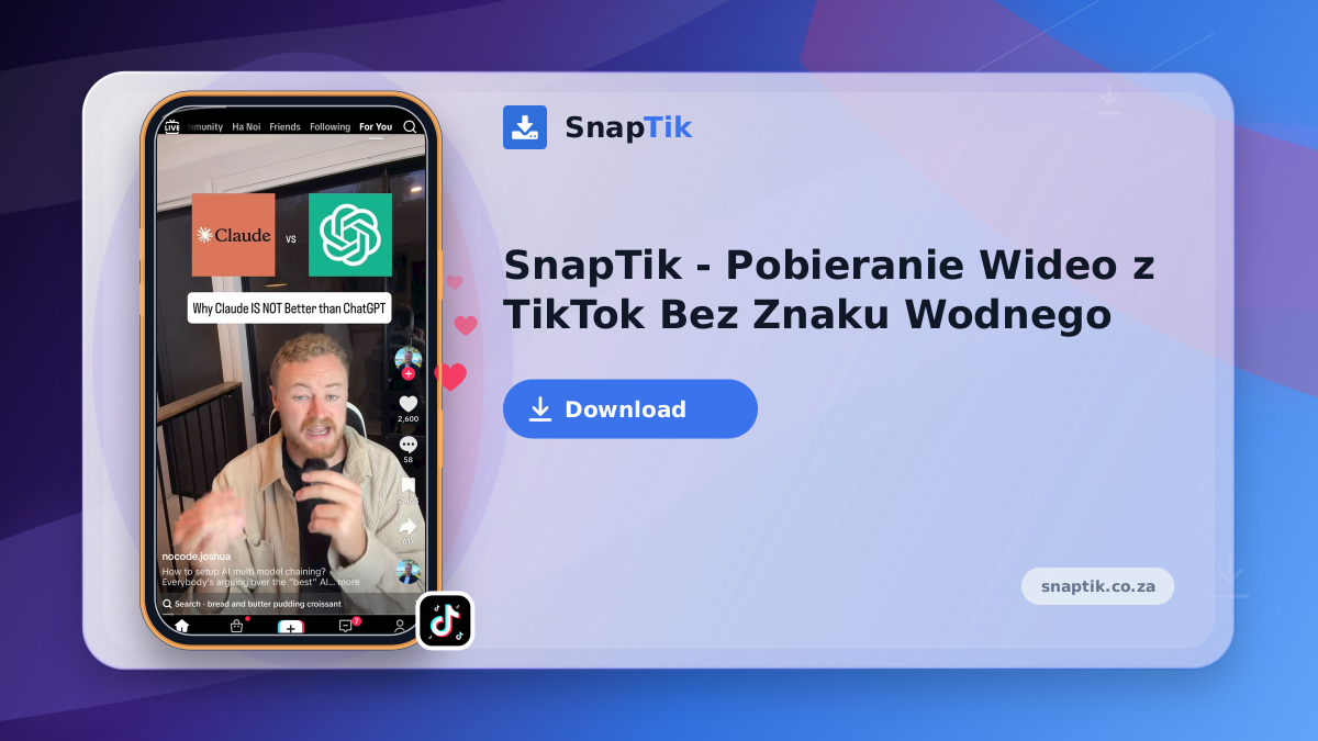 SnapTik - Pobieranie Wideo z TikTok Bez Znaku Wodnego