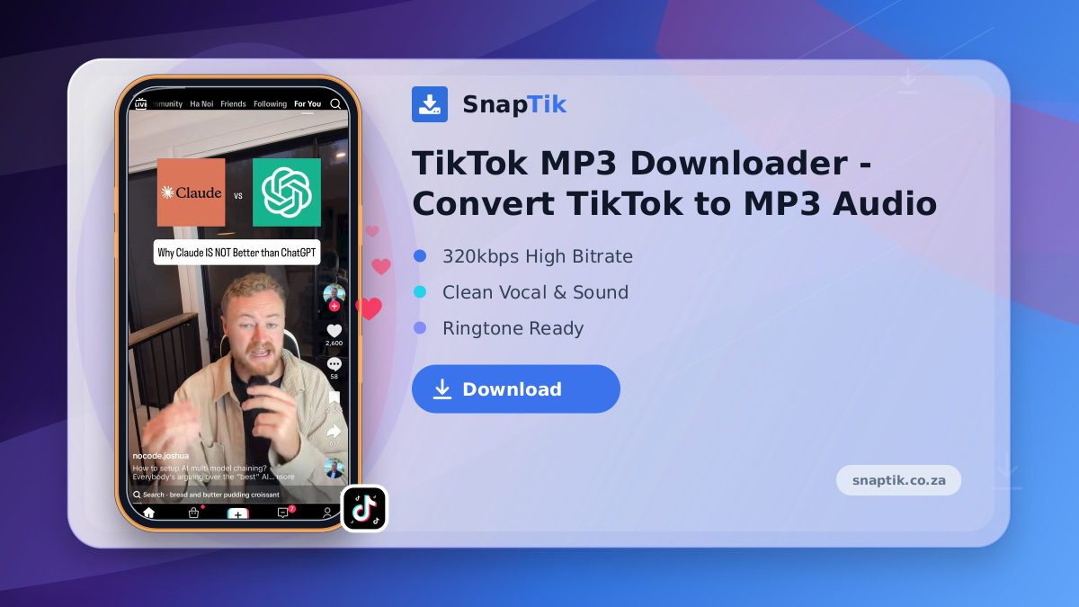 TikTok MP3 Downloader - Convert TikTok to MP3 Audio