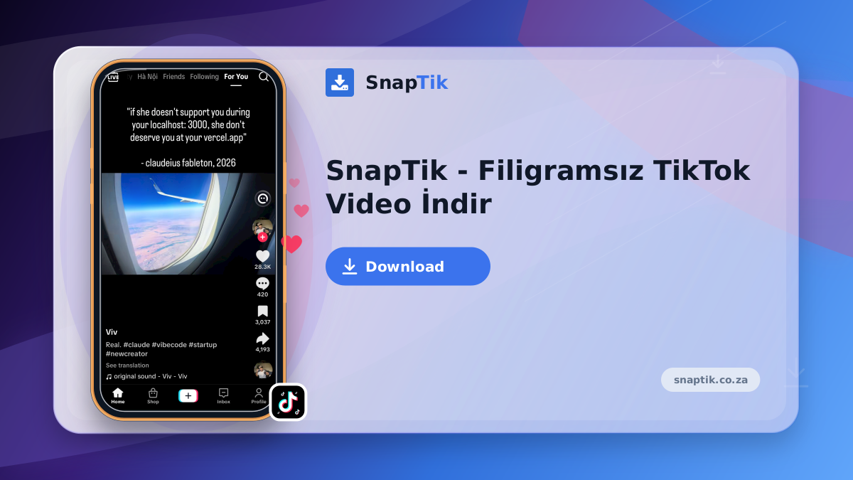 SnapTik - Filigramsız TikTok Video İndir