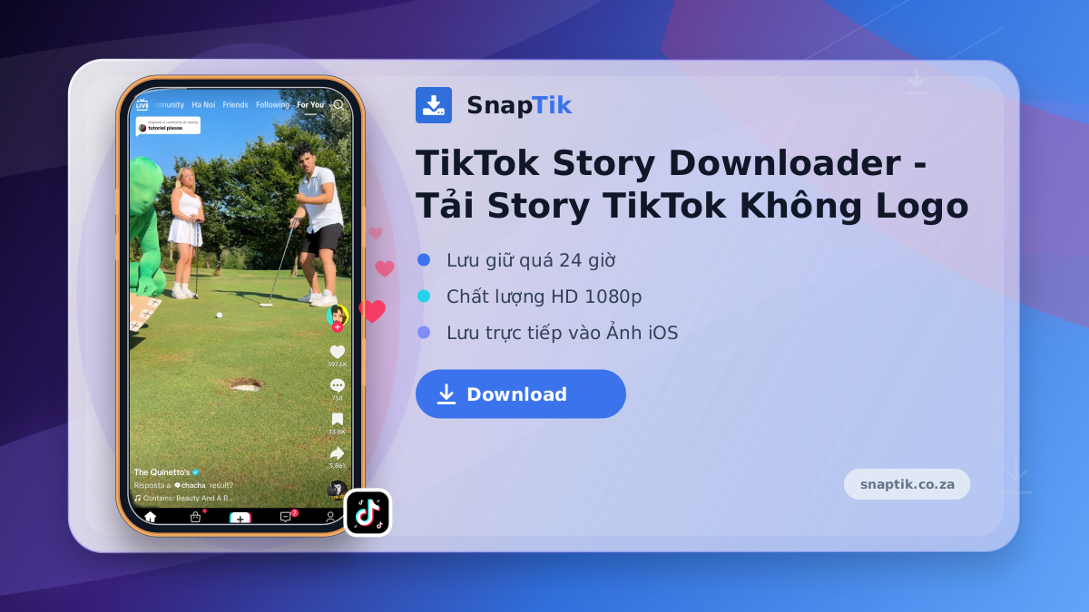TikTok Story Downloader - Tải Story TikTok Không Logo